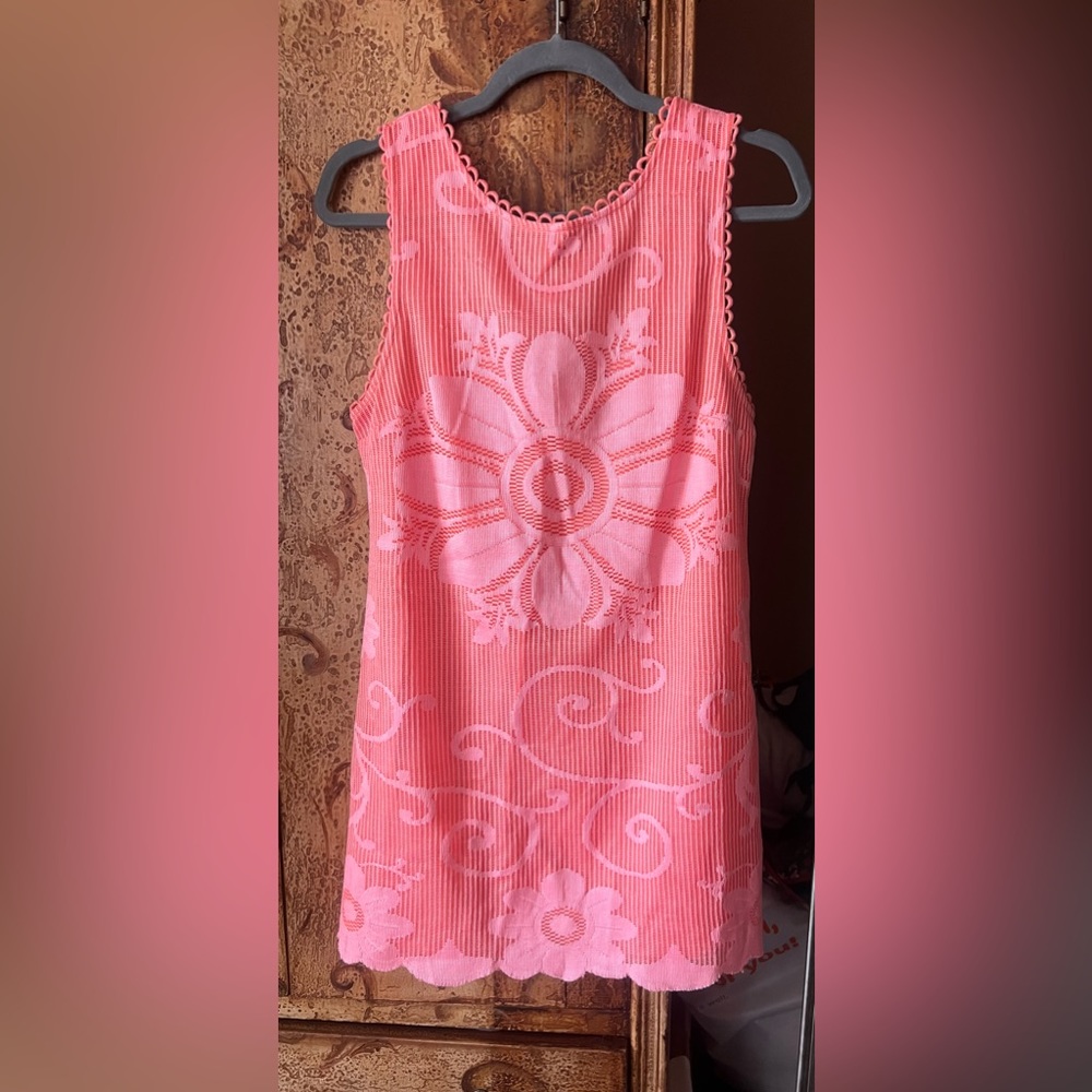 Free People “New Romantics “coral overlay dress that is reversible